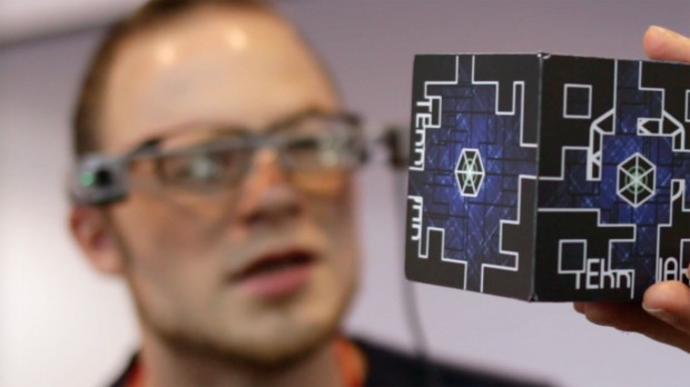 Epson-Moverio-BT-300-AR-Brille (Foto: Michael Wieczorek/Golem.de)